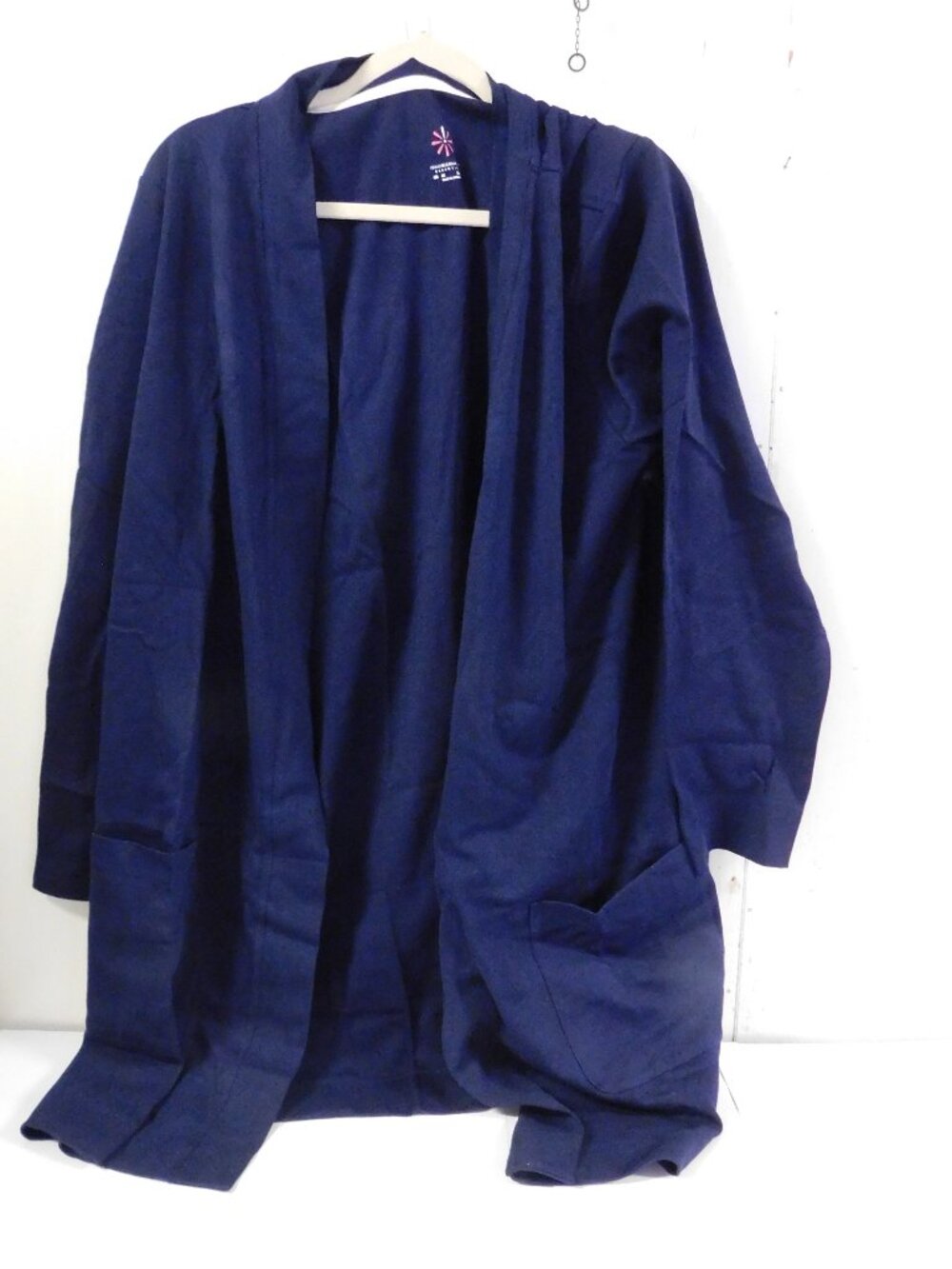 ISSAC MIZRAH LIVE Navy Blue Soft 100 % Cotton Cardigan Jacket 3X NEW